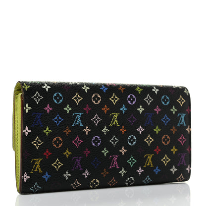 Louis Vuitton Monogram Multicolor Sarah Wallet Black Pistache 3 of 7