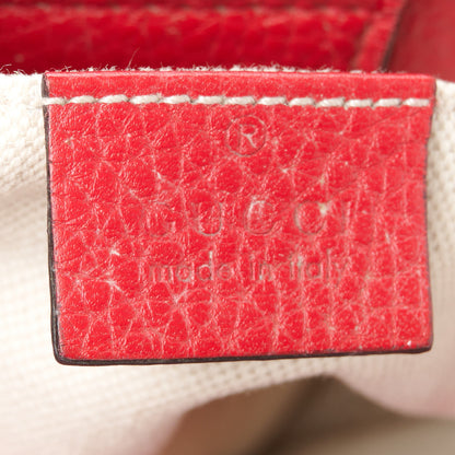 Gucci Calfskin Mini Bamboo Shopper Tote Fuchsia Orange 7 of 13