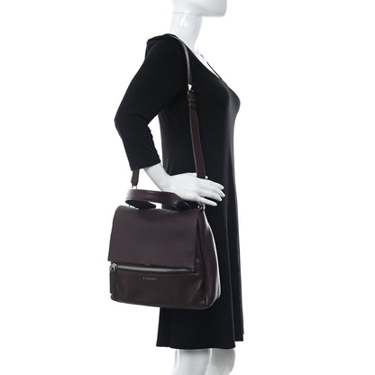 Givenchy Calfskin Small Pandora Pure Flap Bag Aubergine 2 of 10