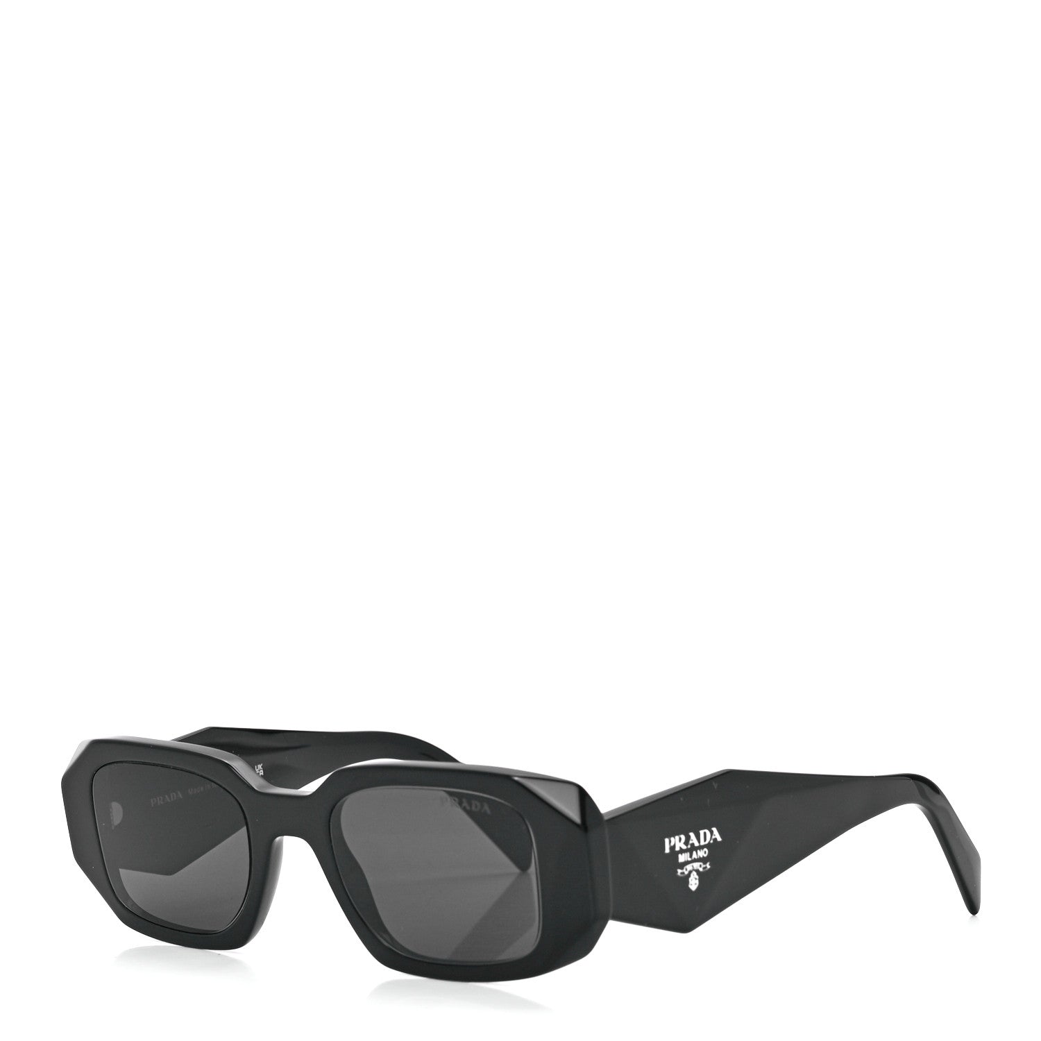 Prada Acetate Symbole Sunglasses SPR 17W Black 1 of 8
