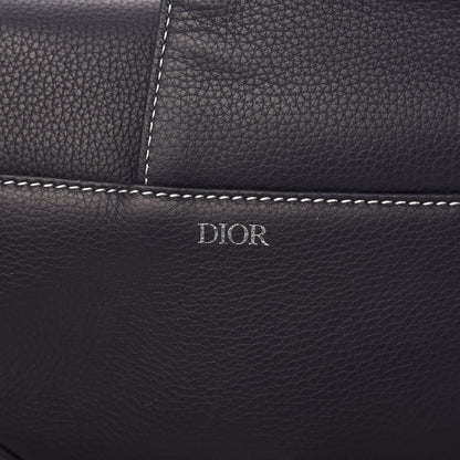Christian Dior Grained Calfskin Kim Jones Saddle Bag Navy Blue 10 of 11