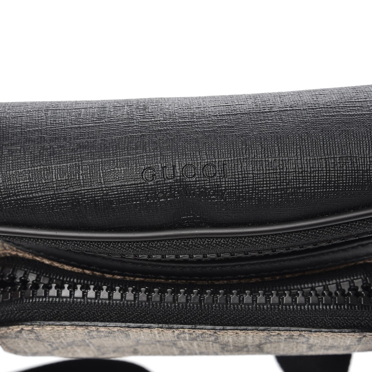 GG Supreme Monogram Belt Bag Black