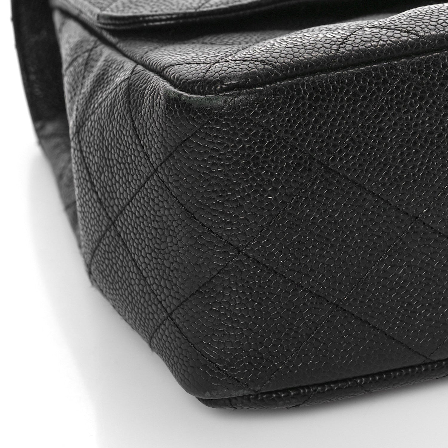 Chanel Caviar Quilted Jumbo Single Flap Black 8 of 13