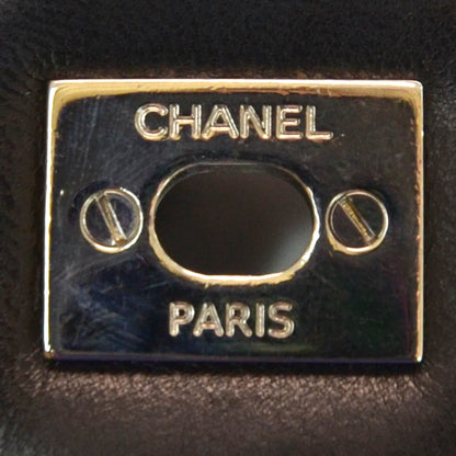 Chanel Lambskin Quilted Maxi Double Flap Black 6 of 10