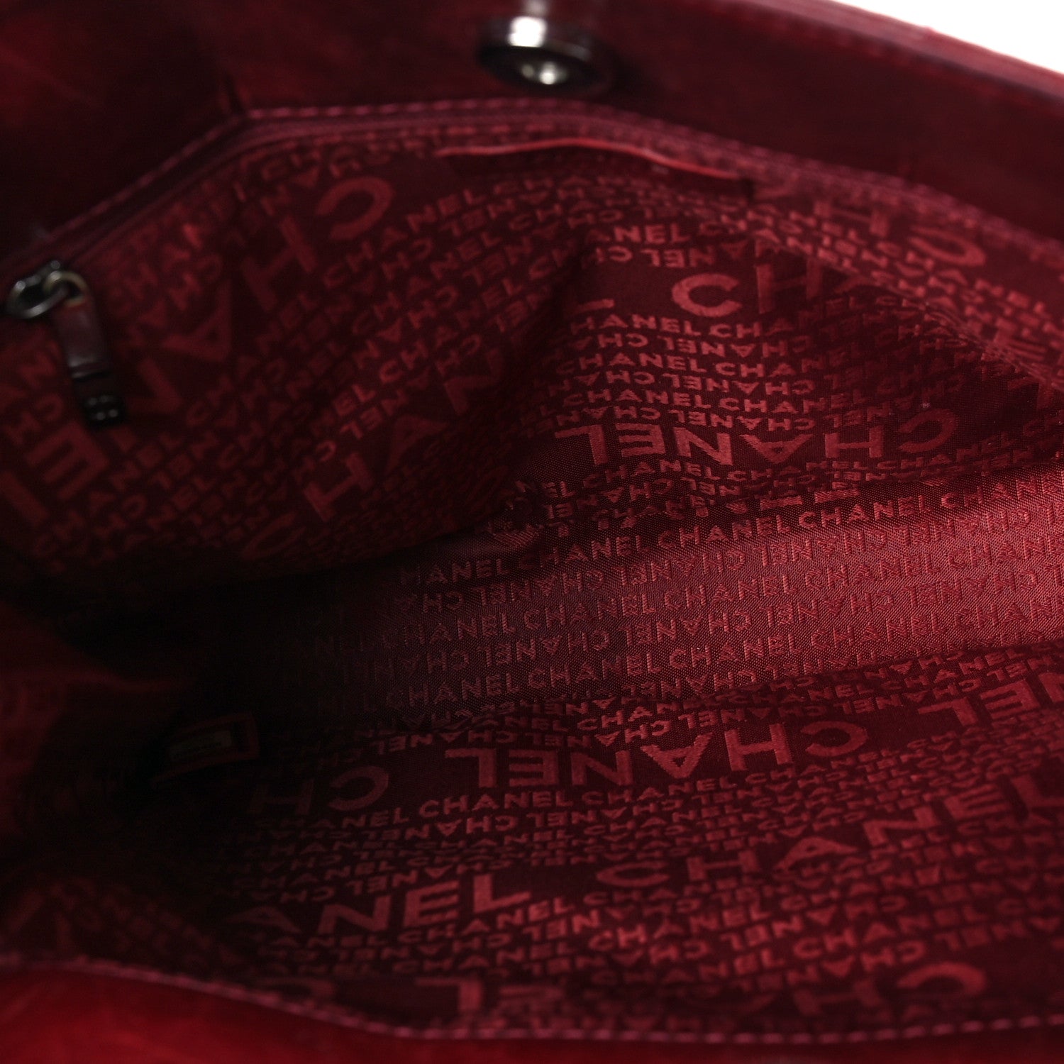 Chanel Lambskin Quilted Chocolate Bar Mademoiselle Shoulder Bag Red 4 of 8