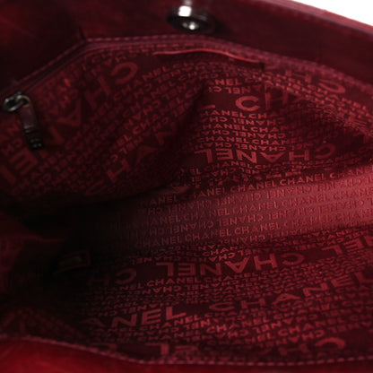 Chanel Lambskin Quilted Chocolate Bar Mademoiselle Shoulder Bag Red 4 of 8
