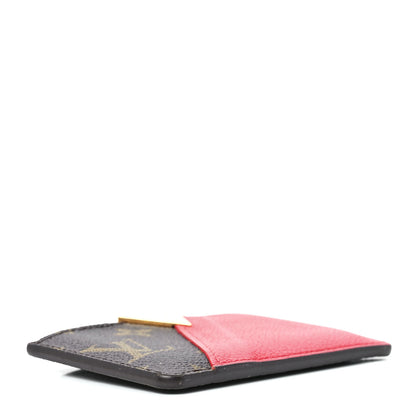 Louis Vuitton Calfskin Monogram Kimono Tote Card Holder Cherry 4 of 11