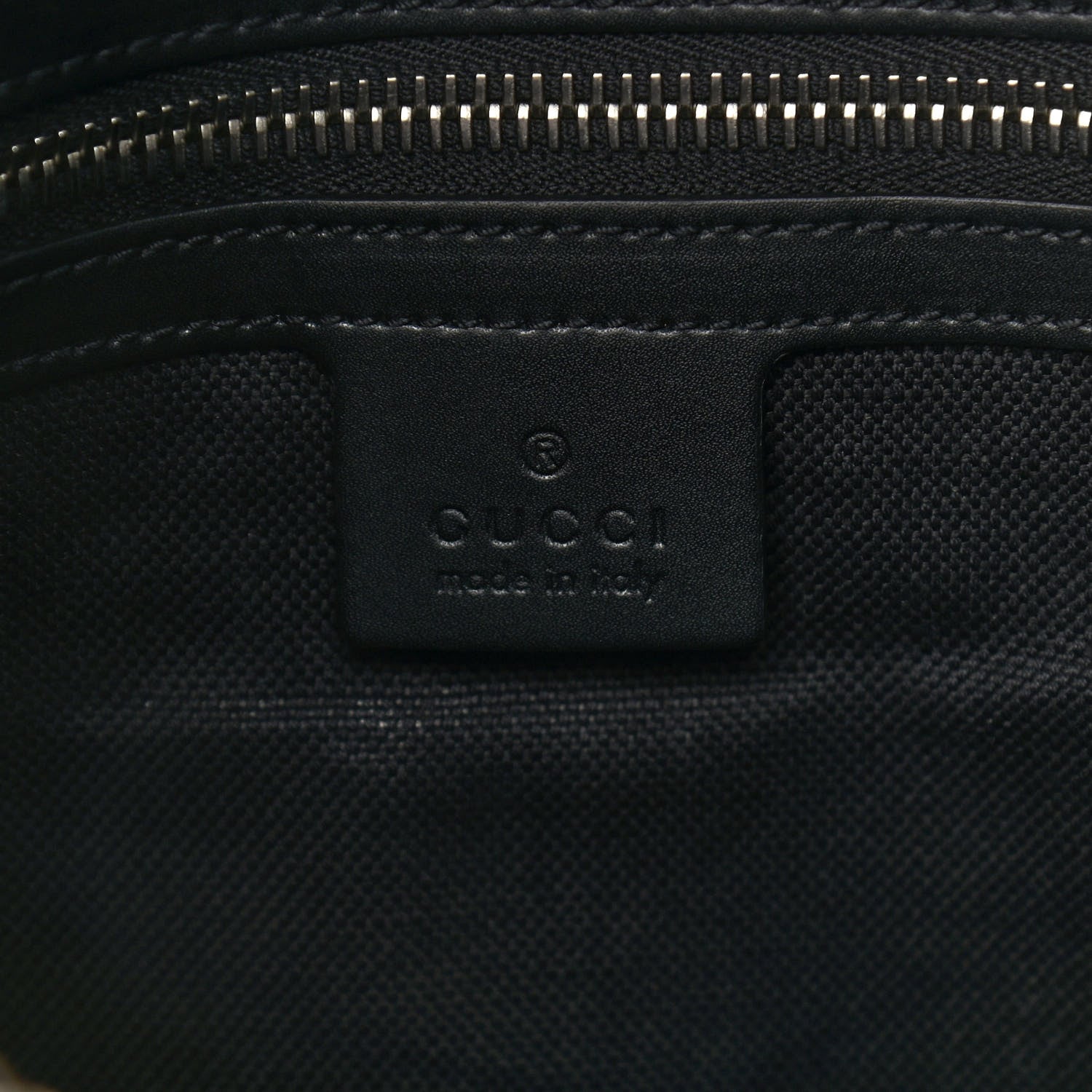 Gucci GG Supreme Monogram Appia Calfskin Web Flat Messenger Bag Black Grey 6 of 10