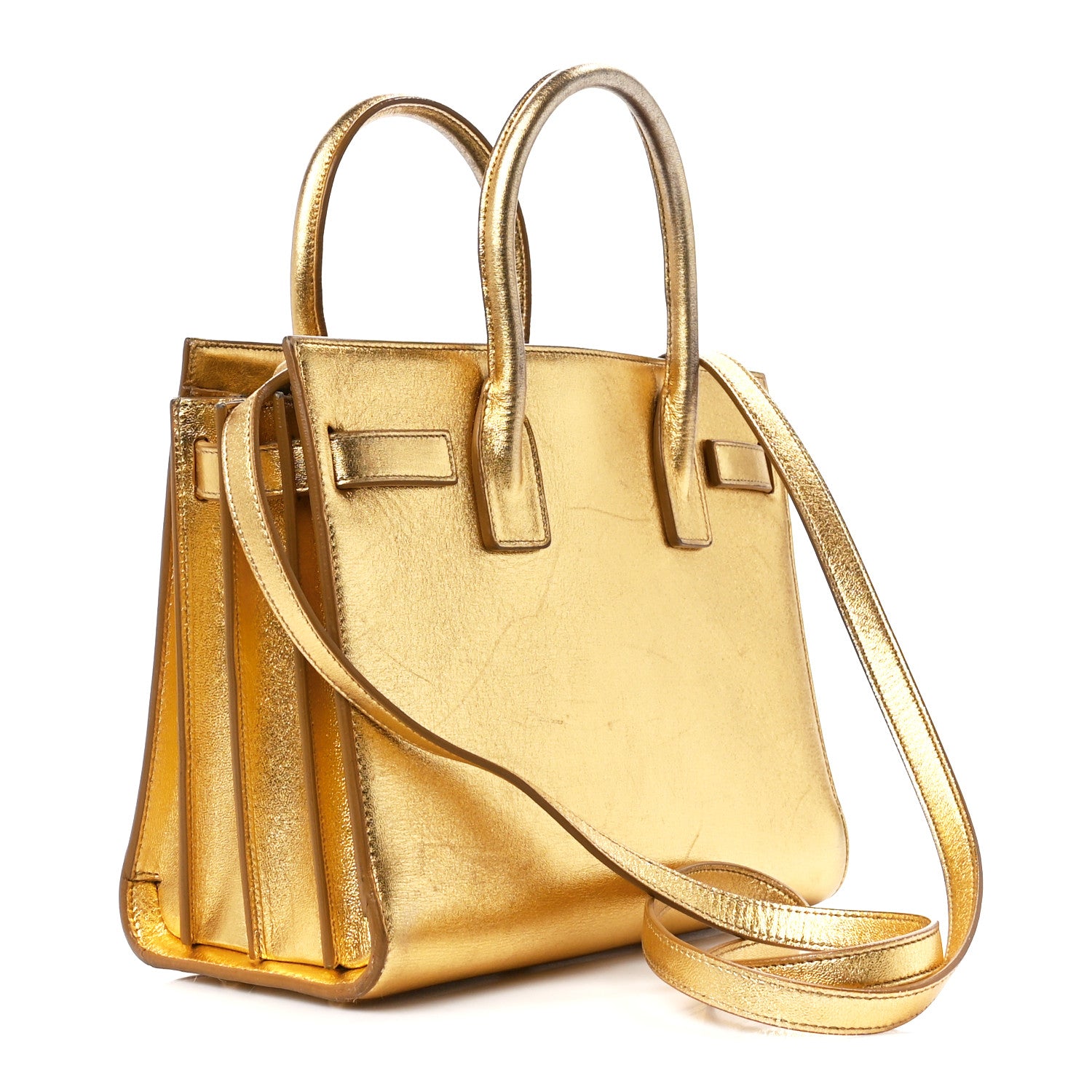 Saint Laurent Metallic Calfskin Baby Sac De Jour Ciad 3 of 13