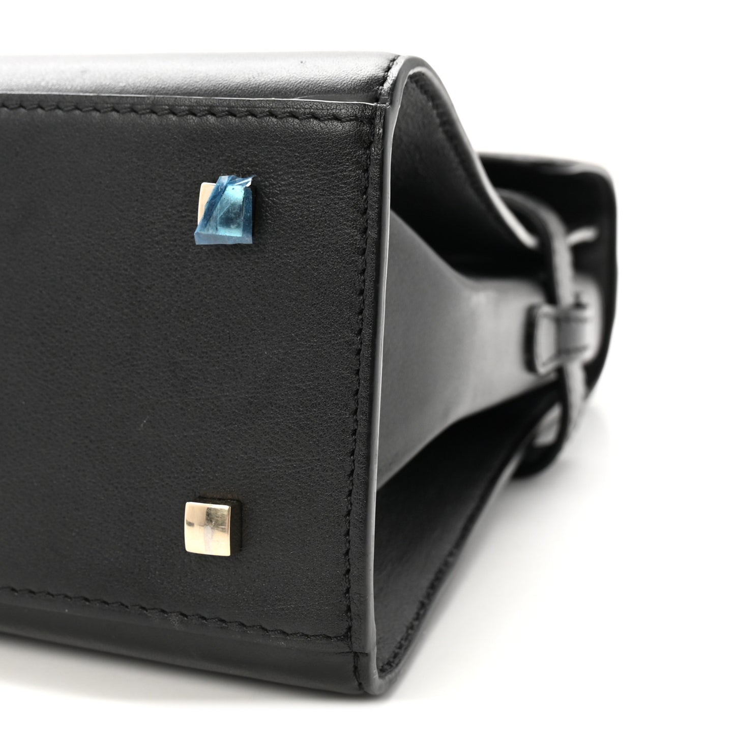 Calfskin MM Tempete Satchel Black