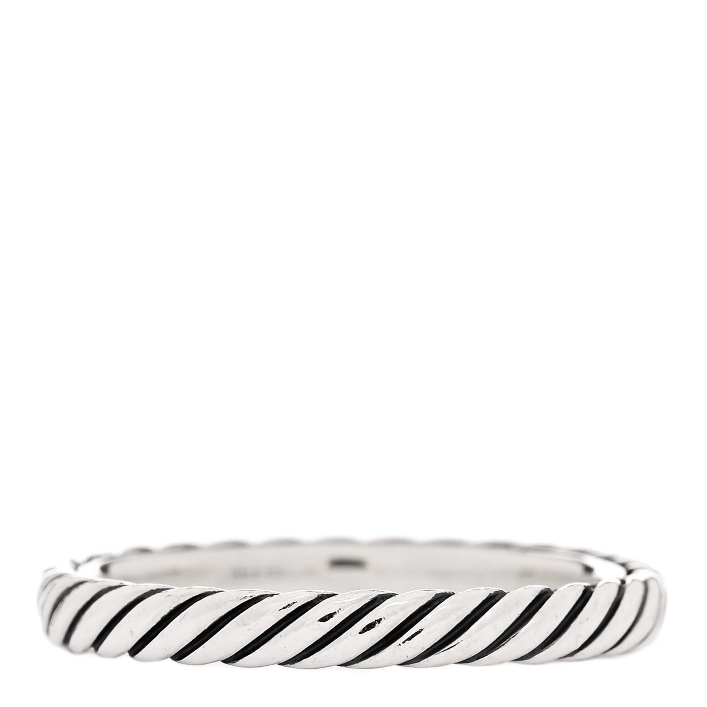 Sterling Silver Cable Classics Band Ring 52 6