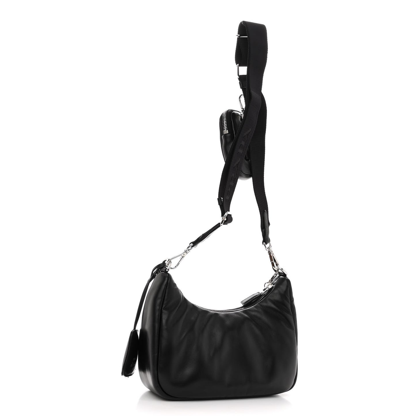 Nappa Soft Padded Re-Edition 2005 Shoulder Bag Black