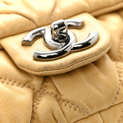 Chanel Calfskin Quilted Medium Bubble Quilt Flap Bag Beige 12 of 13