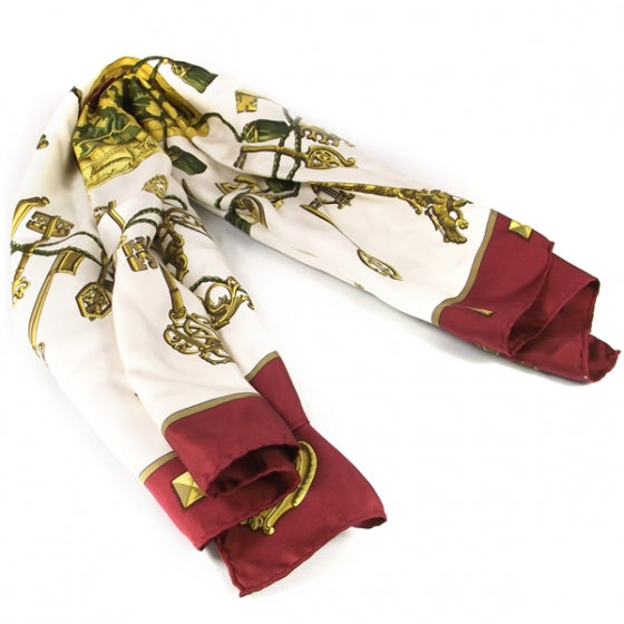 Silk Keys Les Cles Scarf 90