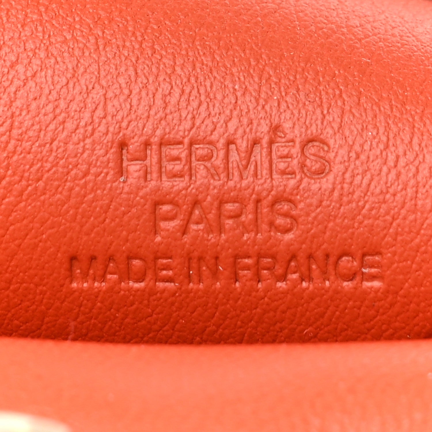 Hermes Milo Lambskin Grigri Rodeo Pegase Horse Bag Charm PM Orange Poppy Craie Terre Battue 4 of 4