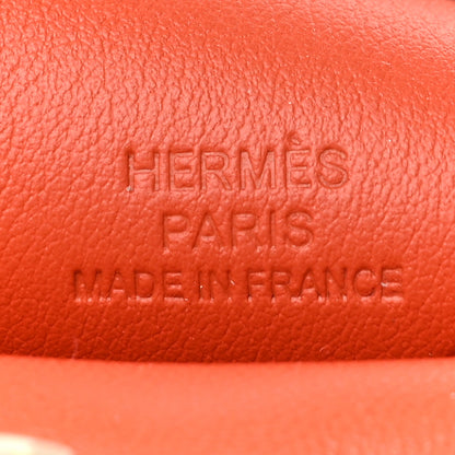 Hermes Milo Lambskin Grigri Rodeo Pegase Horse Bag Charm PM Orange Poppy Craie Terre Battue 4 of 4