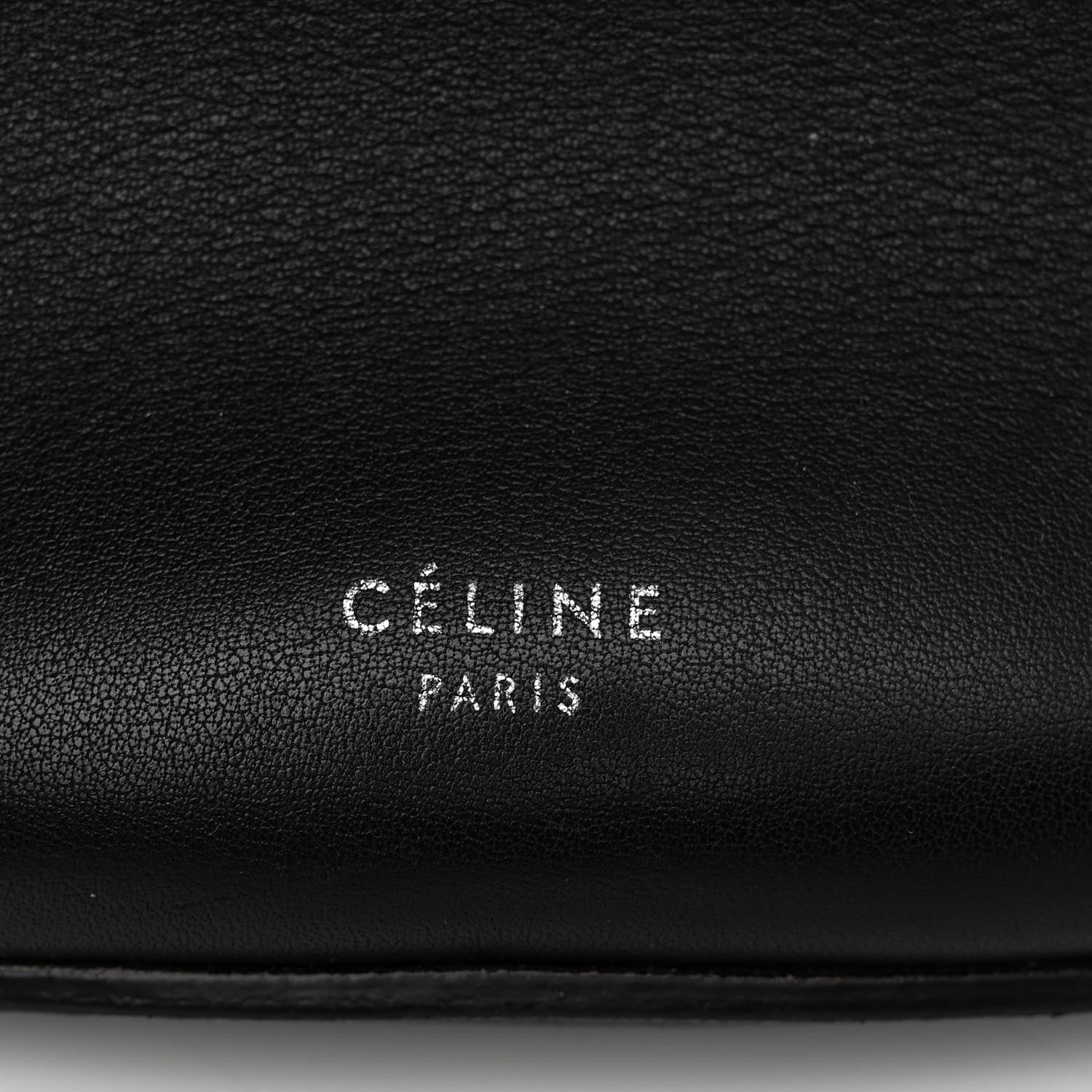 Celine Smooth Calfskin Long Strap Big Bucket Bag Black 6 of 11