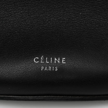 Celine Smooth Calfskin Long Strap Big Bucket Bag Black 6 of 11