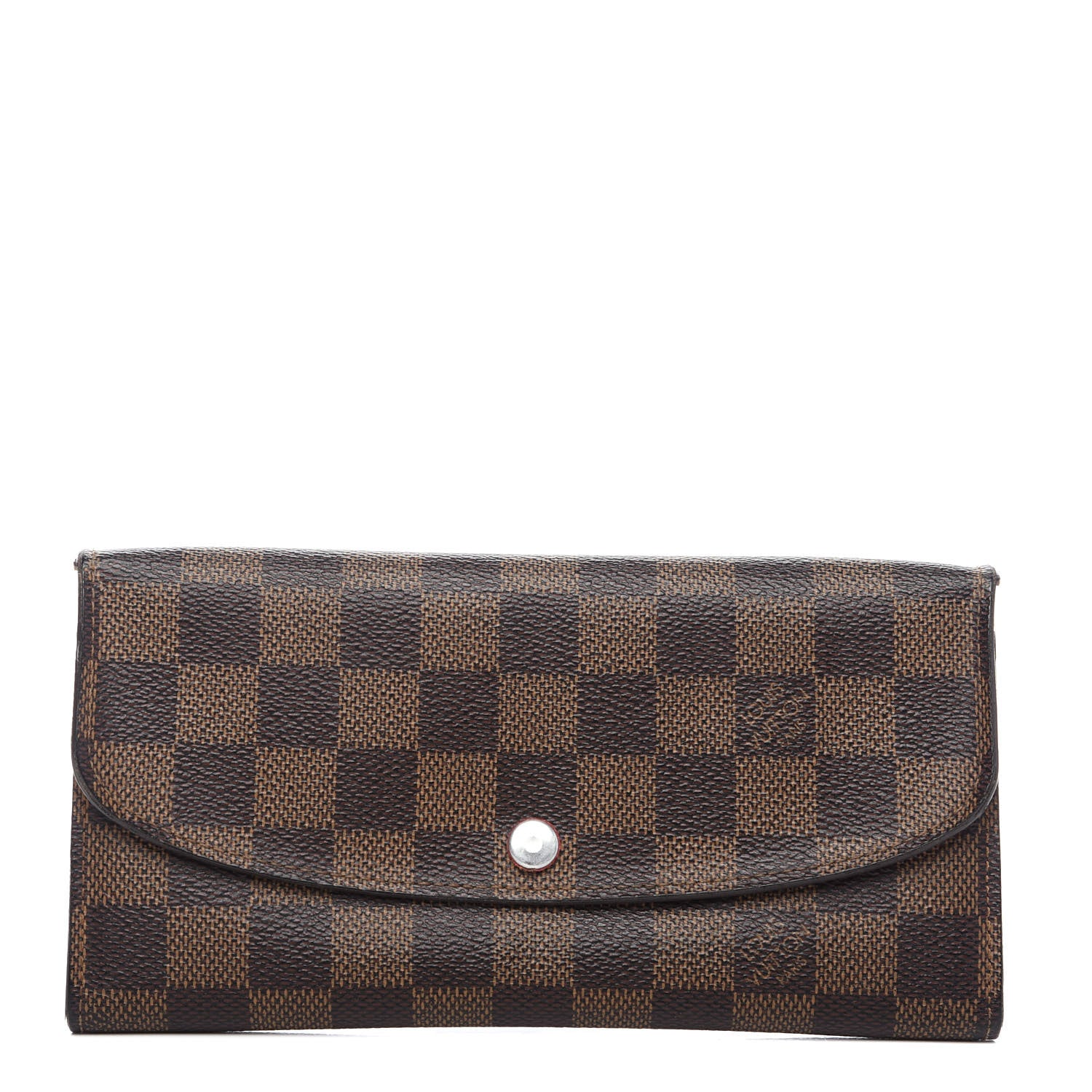 Louis Vuitton Damier Ebene Emilie Wallet Red 1 of 10