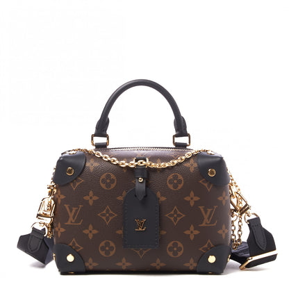 Louis Vuitton Monogram Petite Malle Souple Black 4 of 12