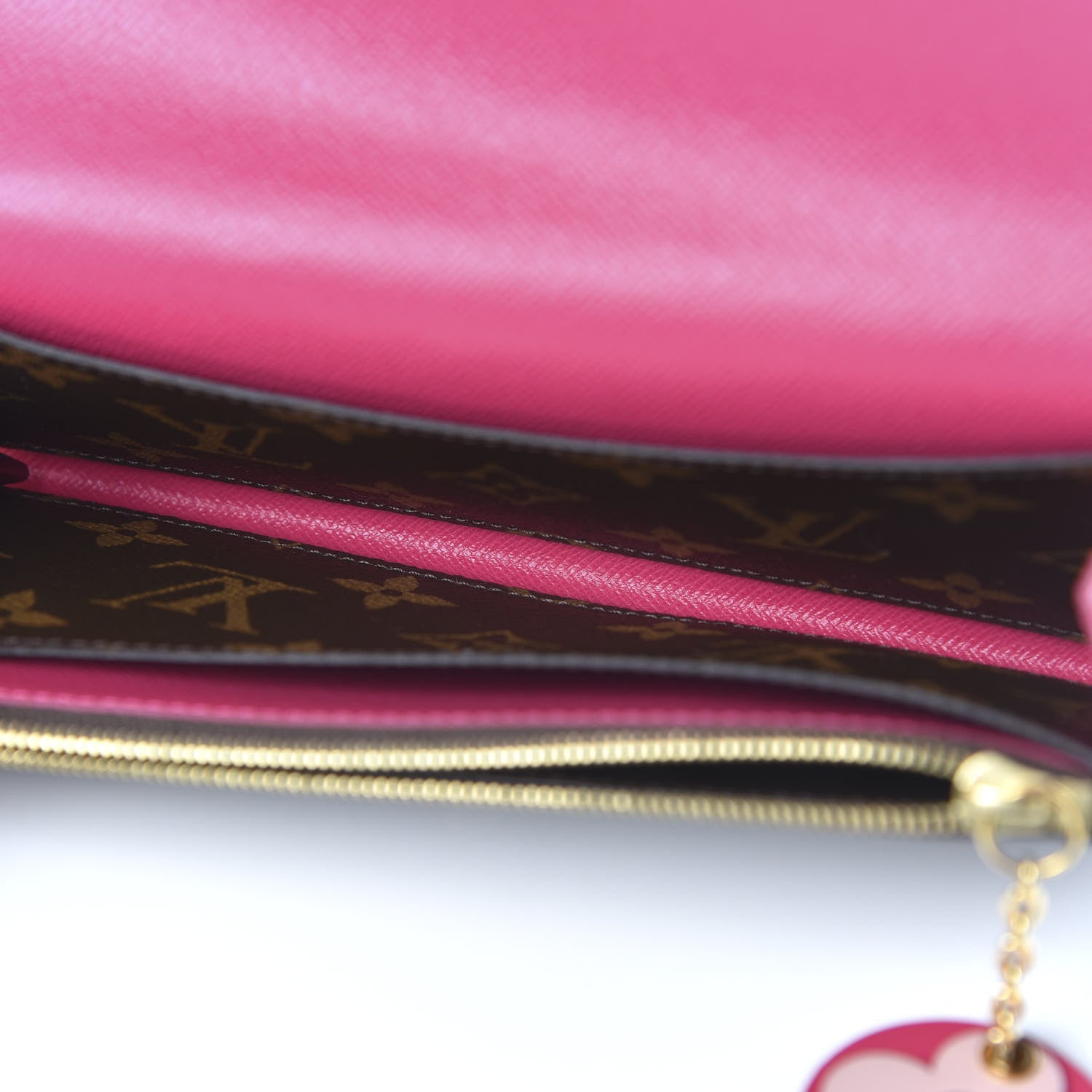Louis Vuitton Monogram Bloom Flower Emilie Wallet Fuchsia 5 of 10
