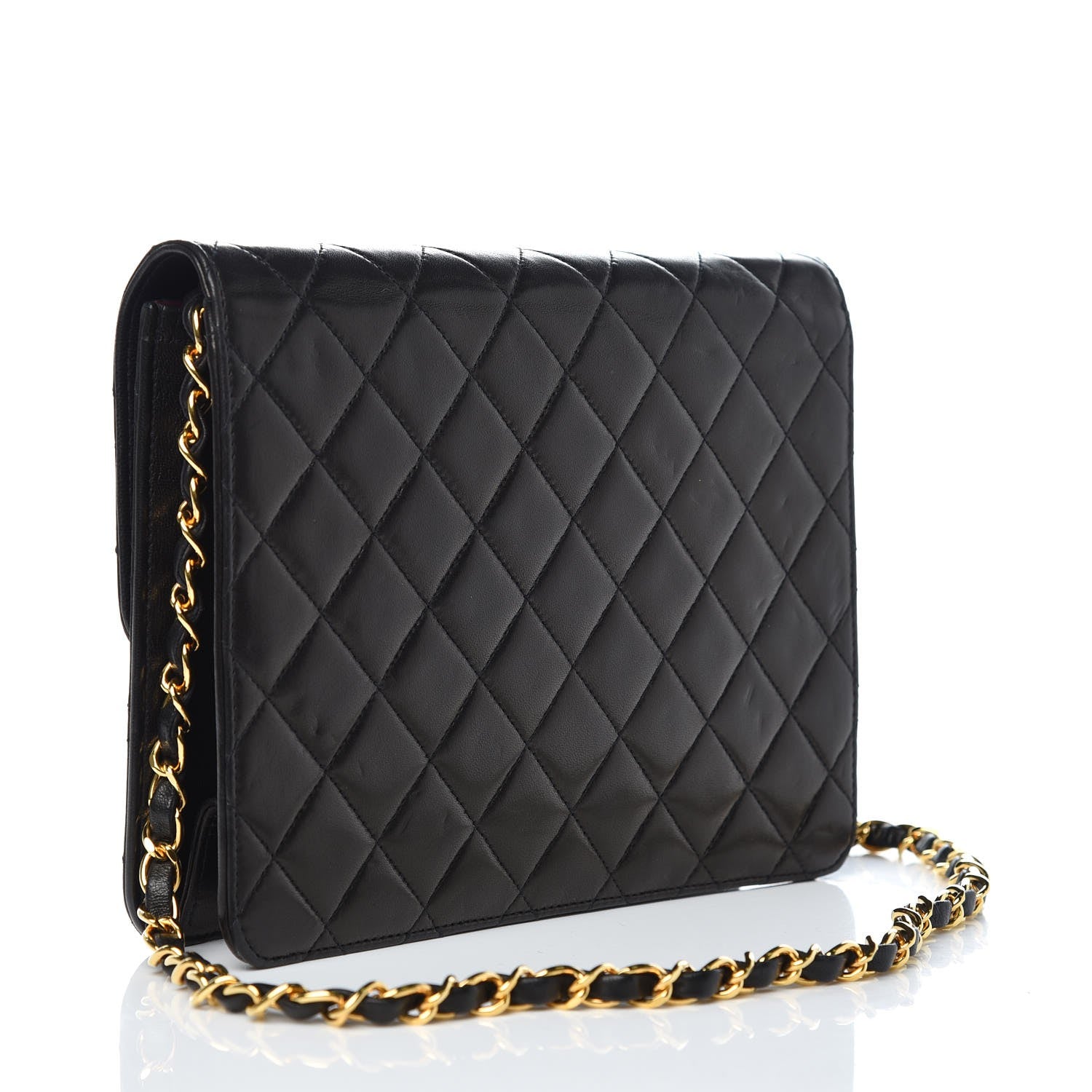 Chanel Lambskin Quilted Small Single Flap Bag Black 3 of 9