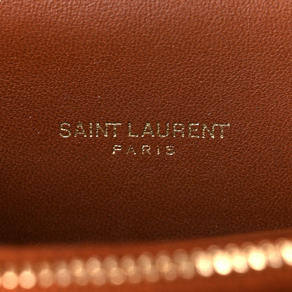 Saint Laurent Calfskin Crocodile Embossed Kate Monogram Tassel Chain Wallet Cuoio Tampona 7 of 11