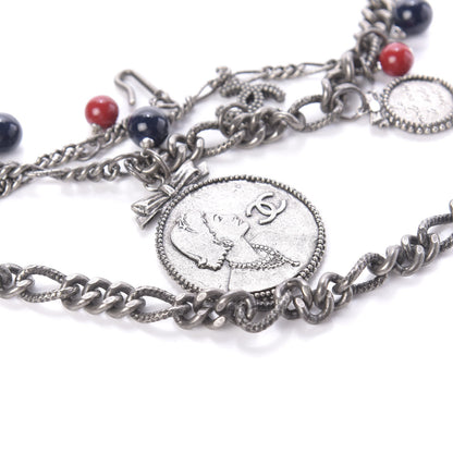 Chanel Bead Chain CC Medallion Belt Ruthenium 2 of 5