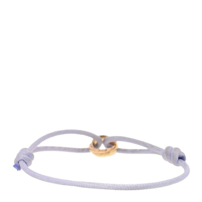 Cartier 18k Pink Yellow White Gold Trinity Adjustable Cord Bracelet Lilac 2 of 4