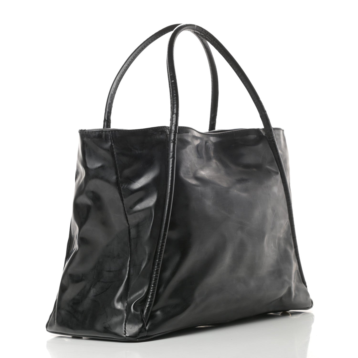 Valentino Garavani Patent Lacca Bow Tote Black 3 of 15