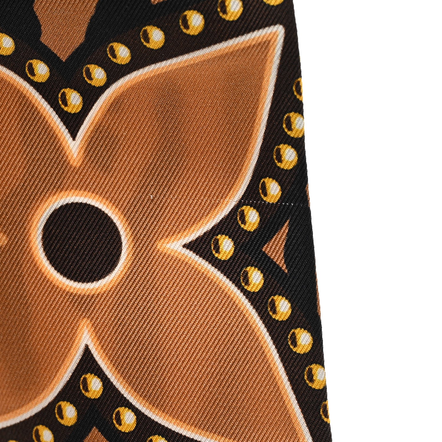 Louis Vuitton Silk Monogram LV World Bandeau Brown 6 of 6