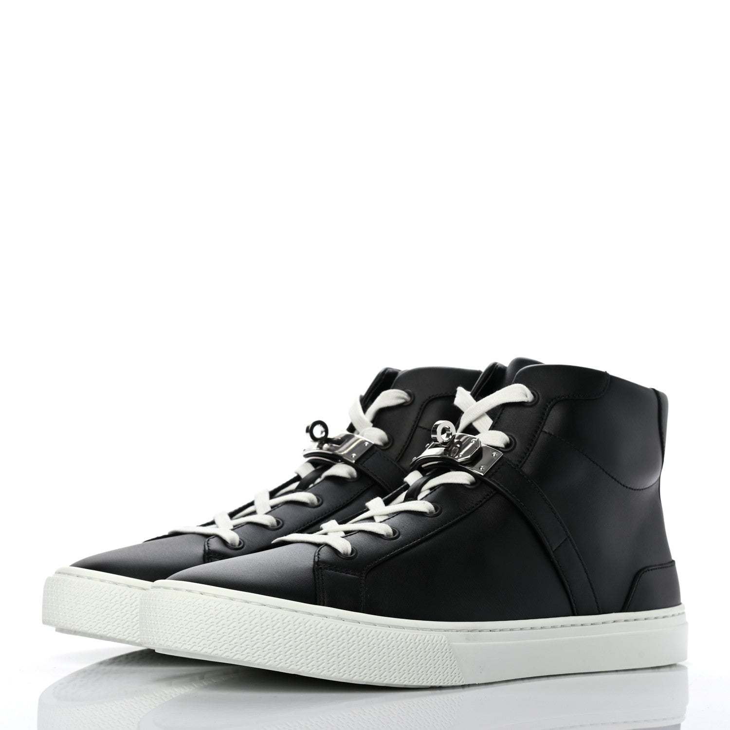 Hermes Calfskin Mens Daydream Sneakers 42.5 Black 3 of 8