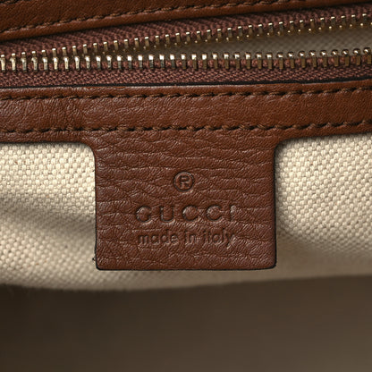 Gucci Monogram Web Medium Boston Dark Brown 5 of 9