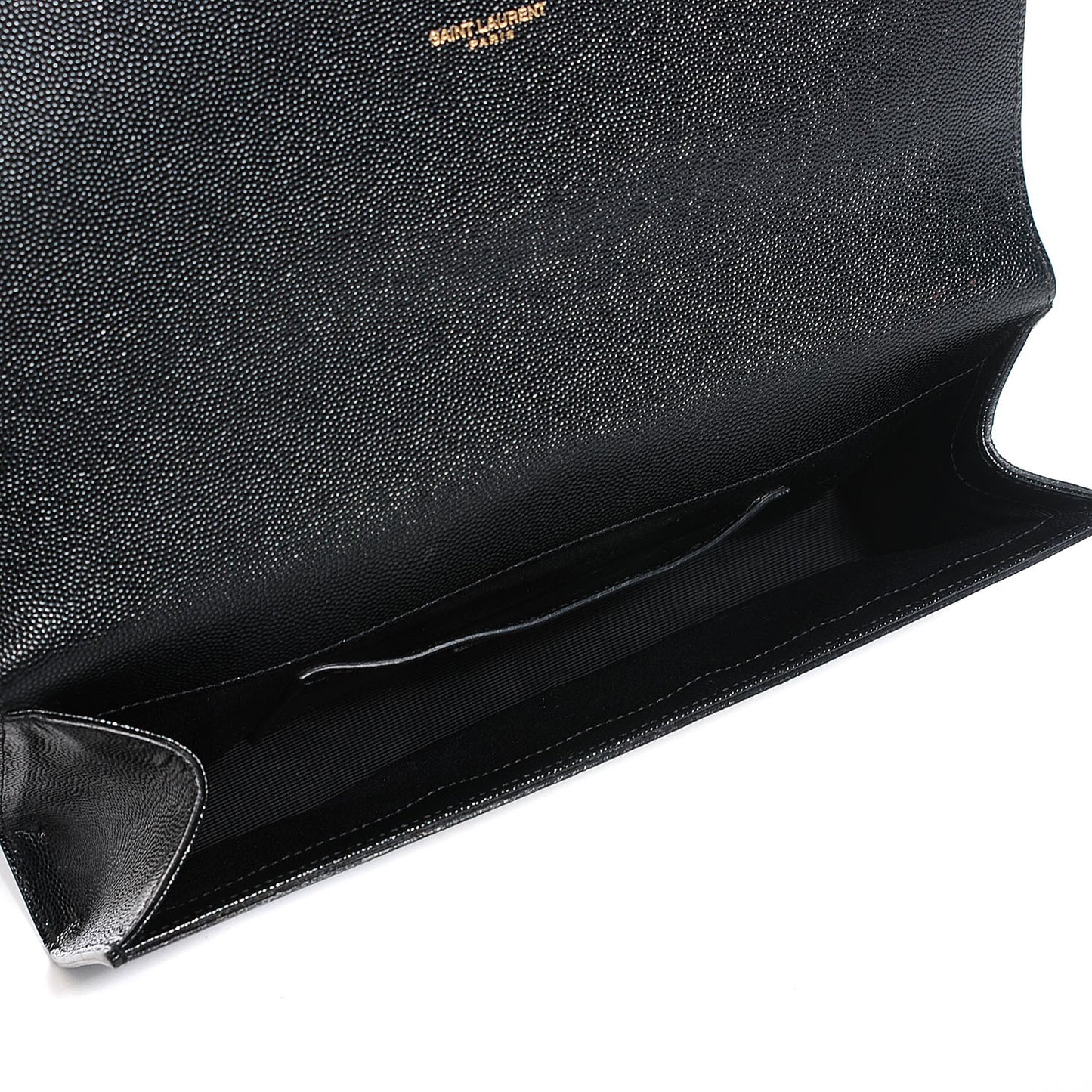 Grain De Poudre Classic Monogram Clutch Black