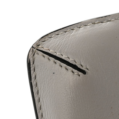 Valentino Garavani Calfskin Vlogo Envelope Clutch White 10 of 11