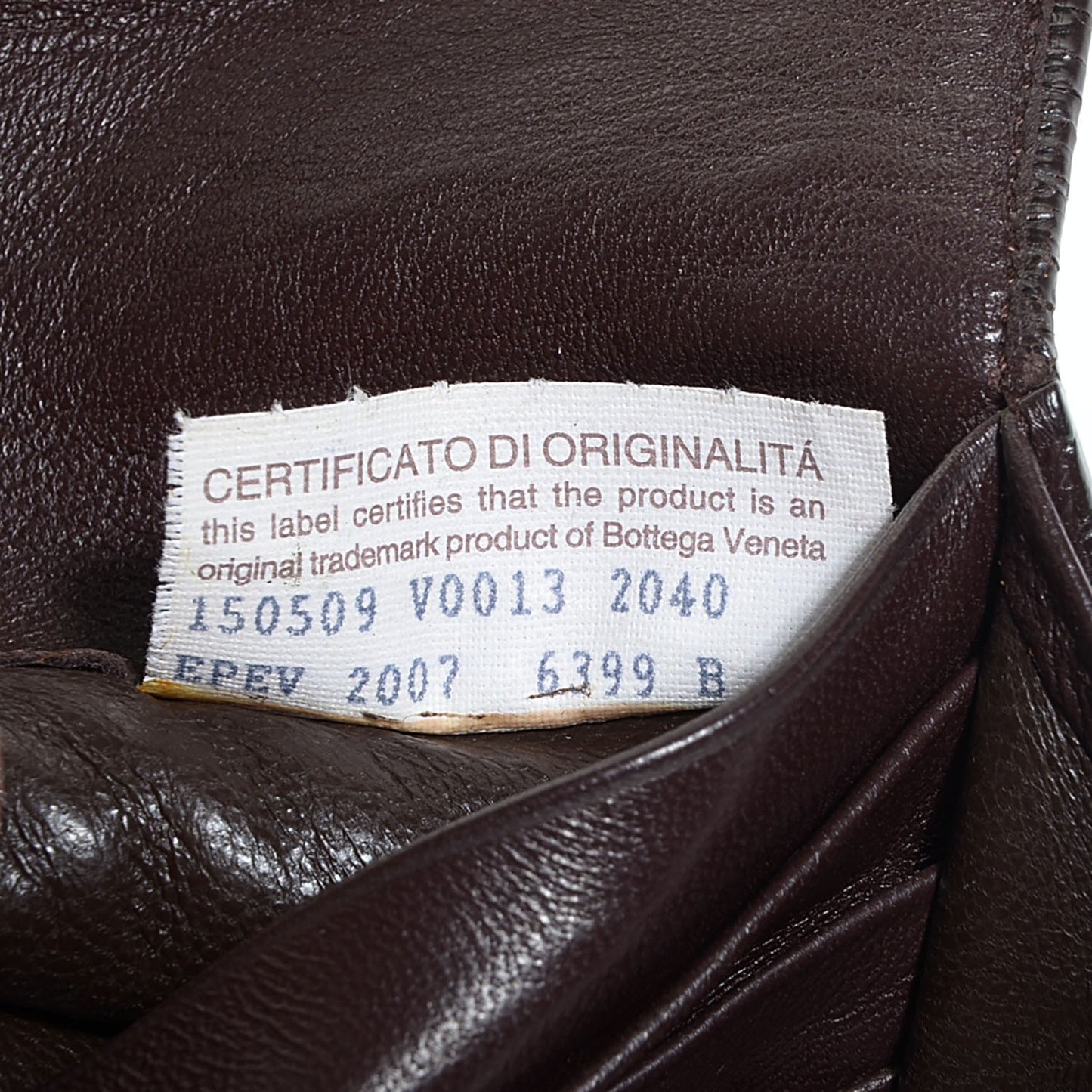 Nappa Intrecciato Continental Flap Wallet Ebano