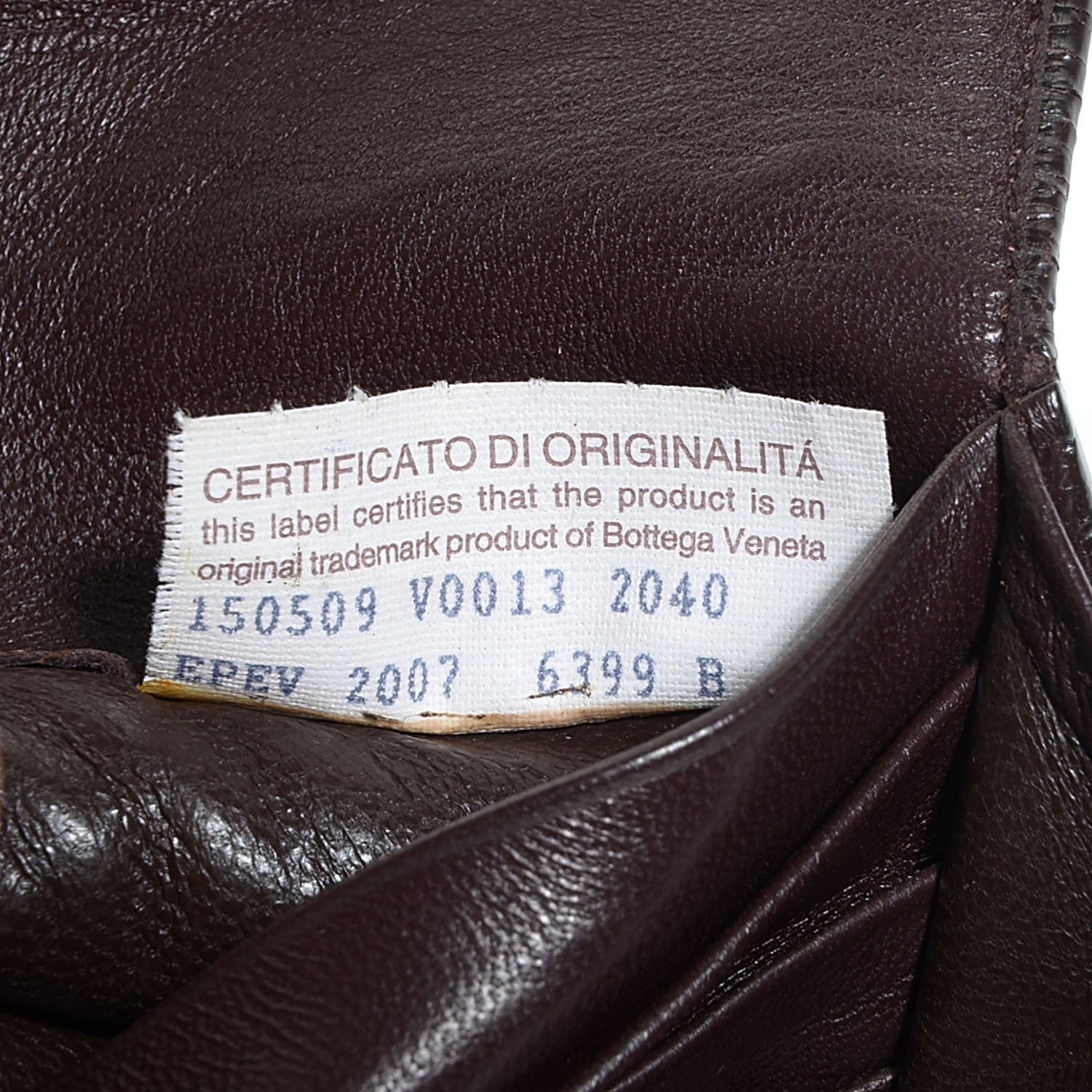 Bottega Veneta Nappa Intrecciato Continental Flap Wallet Ebano 8 of 9