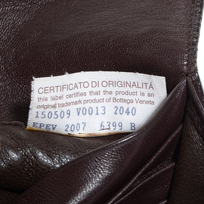 Bottega Veneta Nappa Intrecciato Continental Flap Wallet Ebano 8 of 9