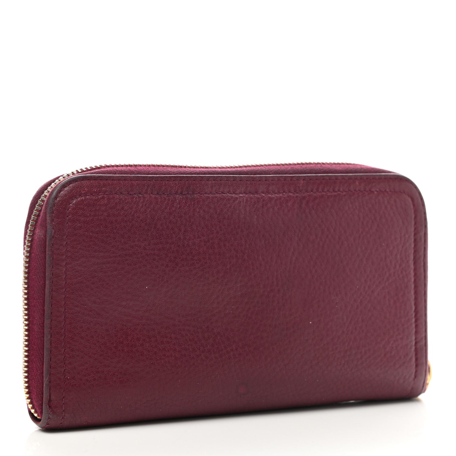 Prada Vitello Daino Zip Around Wallet Ametista 4 of 12