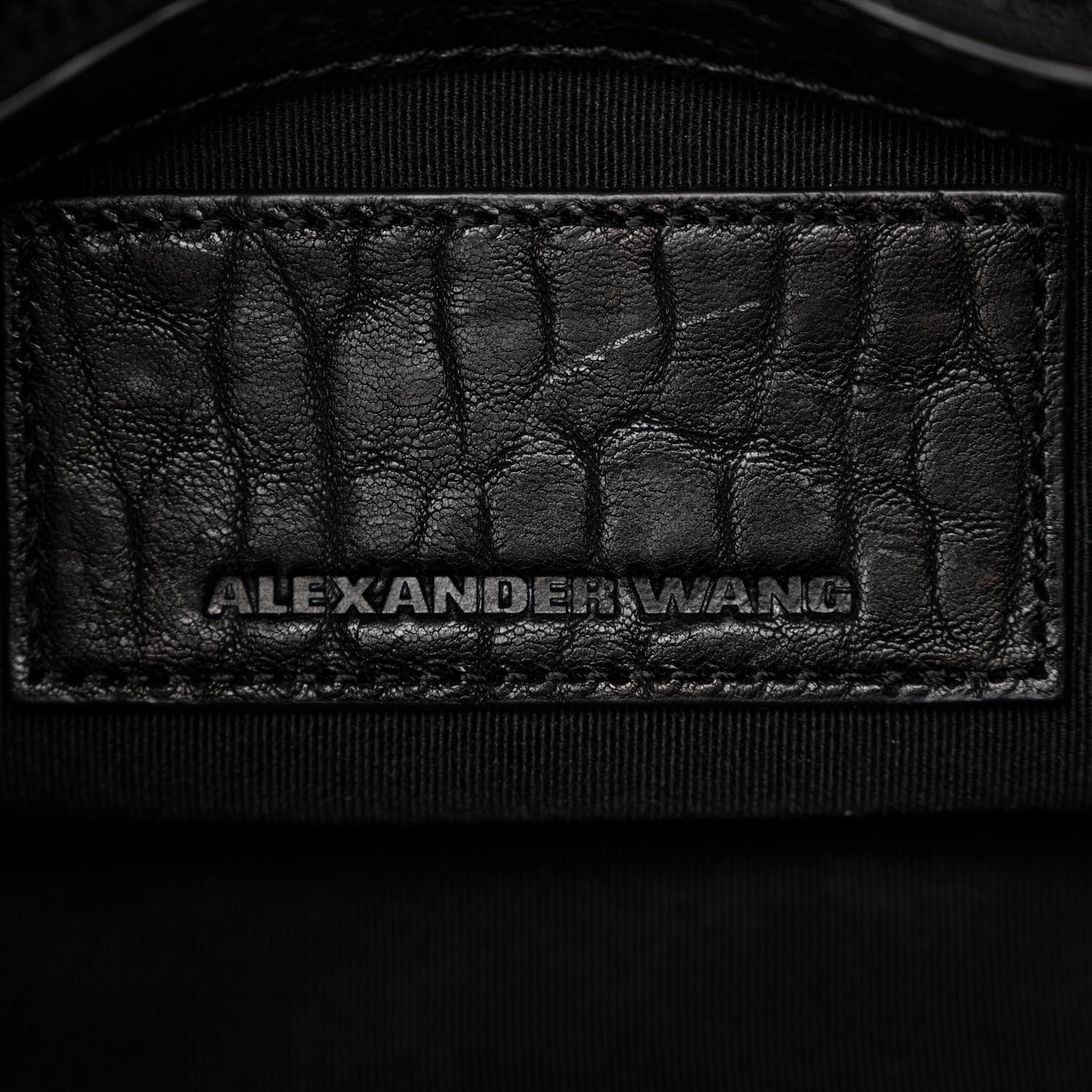 Alexander Wang Pebbled Lambskin Mini Rockie Black Matte Black Hardware 6 of 9