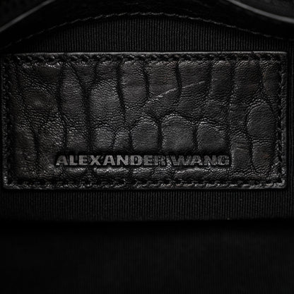 Alexander Wang Pebbled Lambskin Mini Rockie Black Matte Black Hardware 6 of 9