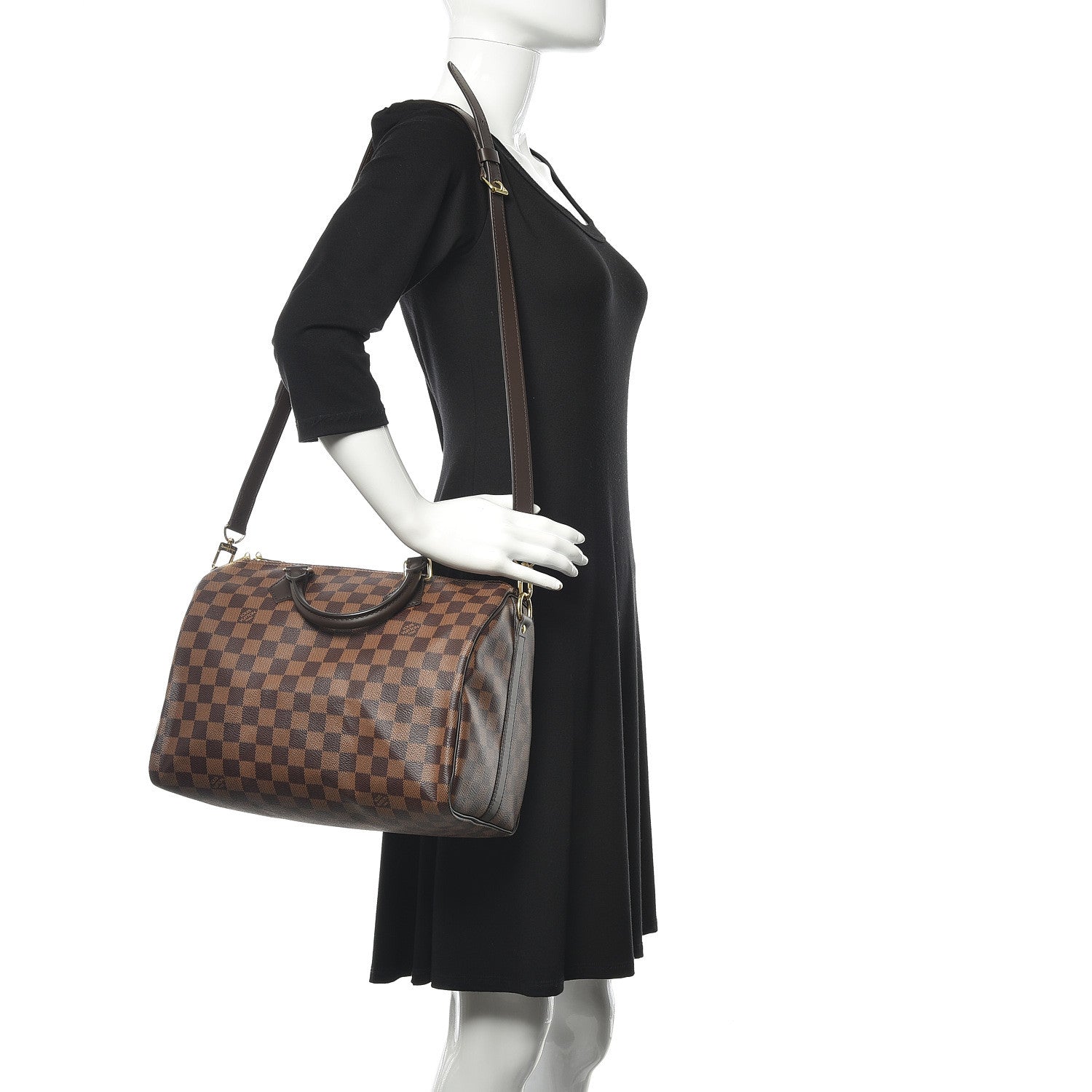 Louis Vuitton Damier Ebene Speedy Bandouliere 30 2 of 12