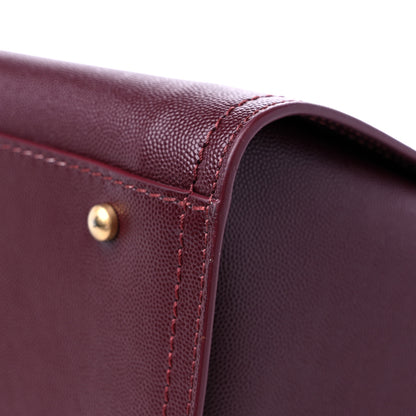 Chanel Caviar Small Studded Deauville Tote Burgundy 11 of 11
