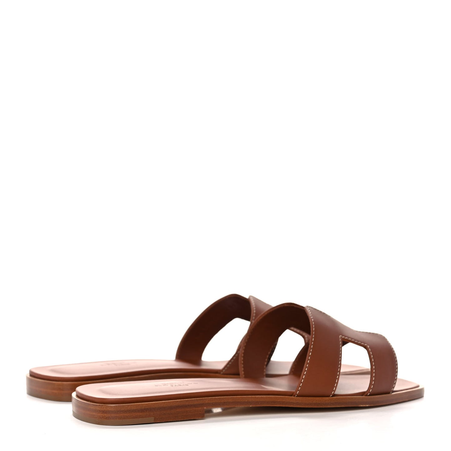 Box Calfskin Oran Sandals 39 Gold