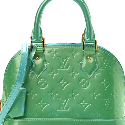Louis Vuitton Vernis Alma BB Blue Lagon 6 of 8