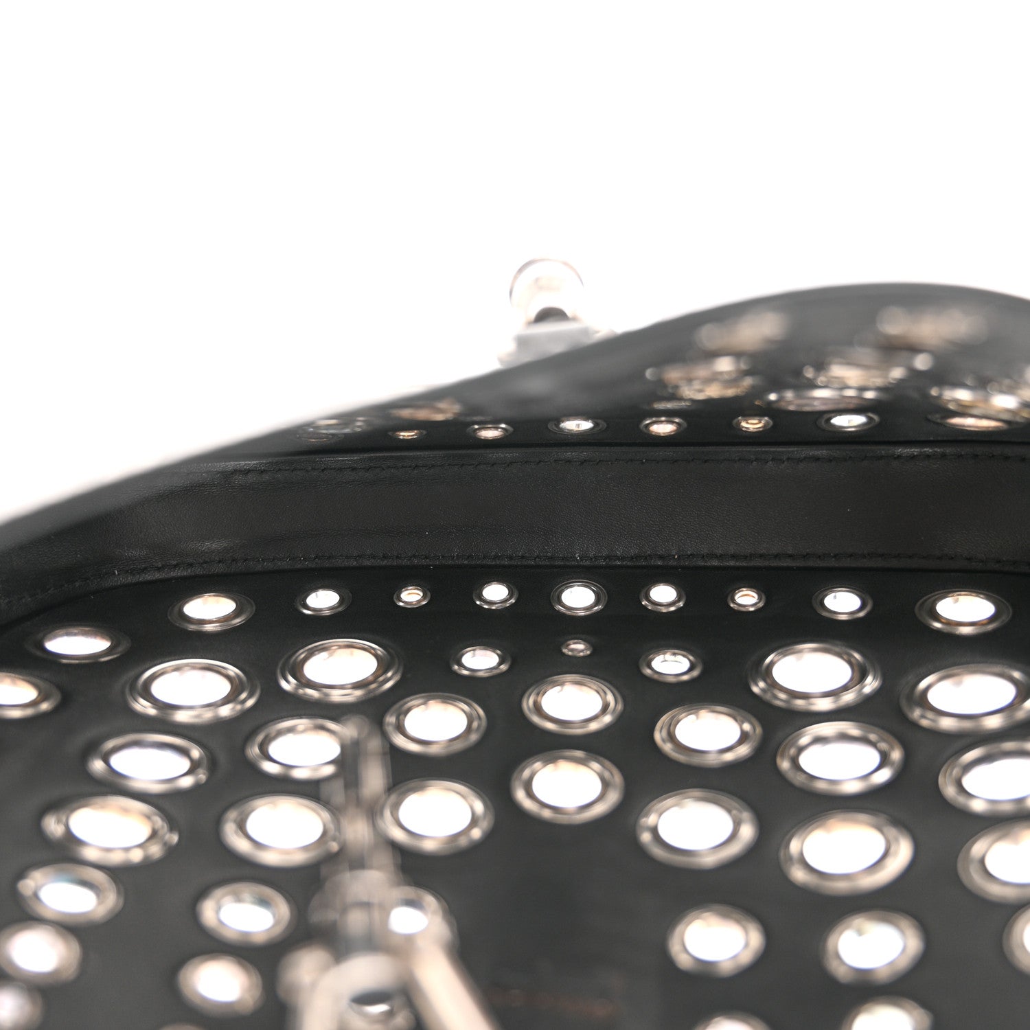 Gucci Patent Ha Ha Ha Jackie 1961 Eyelet Hobo Black 5 of 9