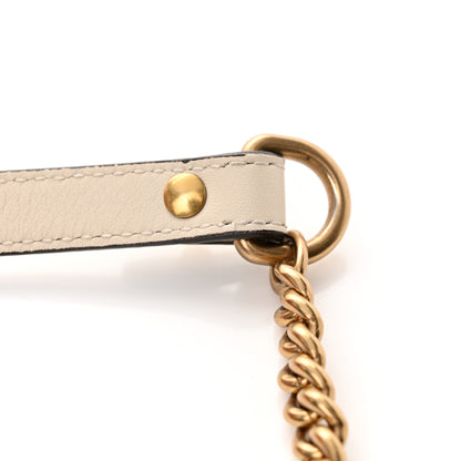 Gucci Calfskin Matelasse Mini GG Marmont Chain Shoulder Bag White 15 of 16
