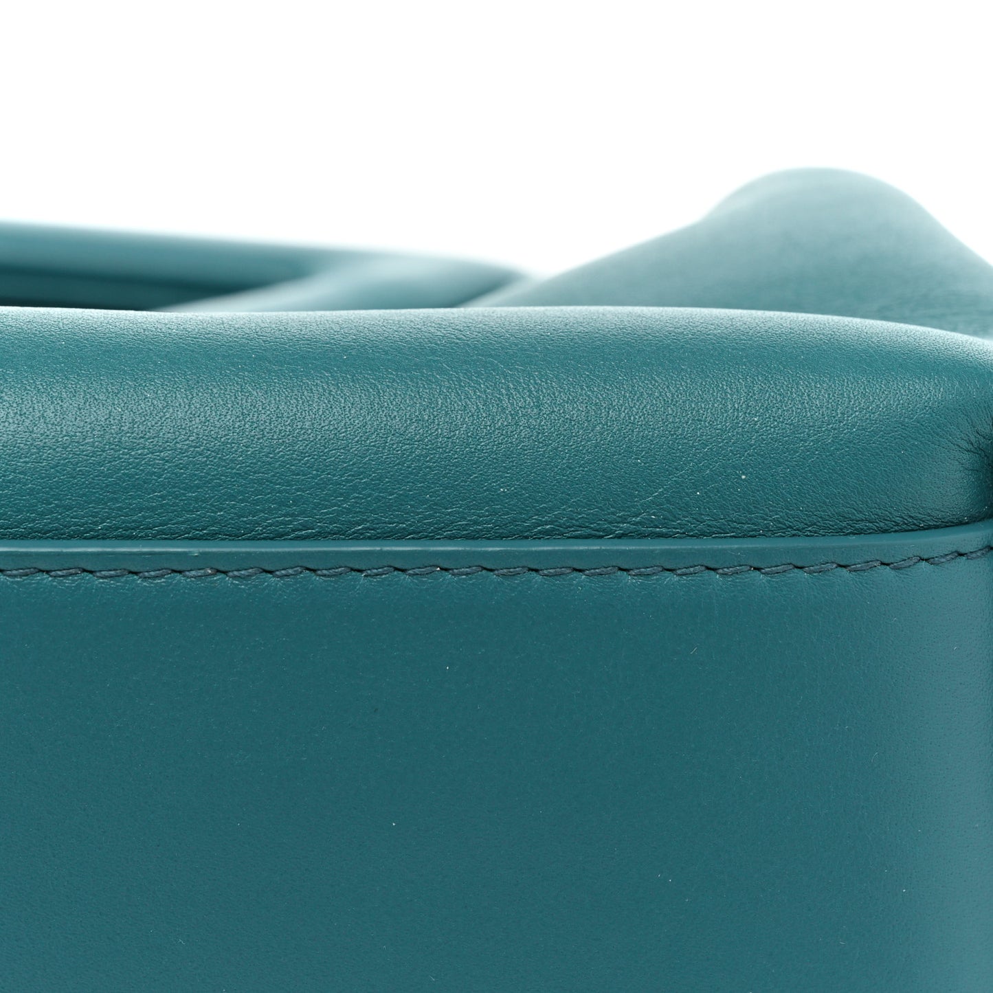 Calfskin Small The Point Triangle Bag Mallard