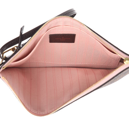 Louis Vuitton Damier Ebene Neverfull MM GM Pochette Rose Ballerine 5 of 9