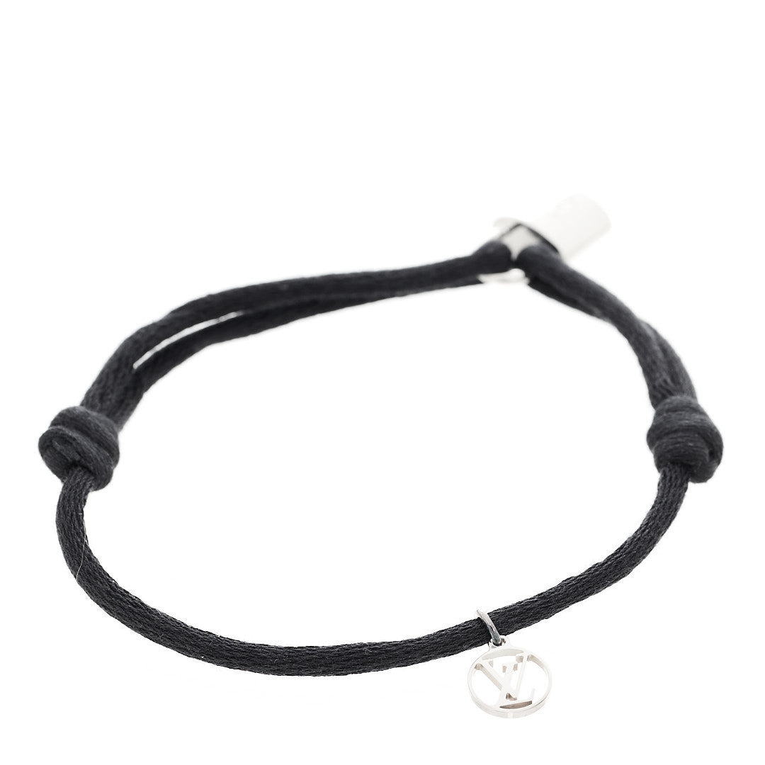 Sterling Silver Cotton Lockit X Doudou Louis Bracelet Black